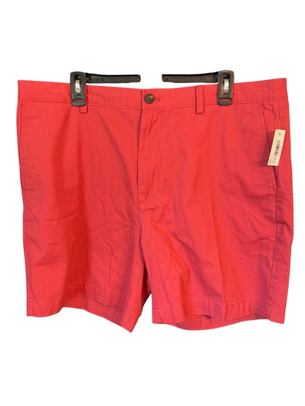 Amazon Essentials Washed Red Men's Woven Flat Front Shorts, size 40 NWT